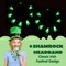 3 PCS St Patrick's Day Light Up Necklaces,Green Shamrock Bulb Necklace for Costume Dressing-up Accessories Saint Patricks Decorations Party Favor Supplies